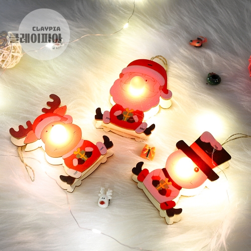 크리스마스 빨간코 무드등 LED 포함