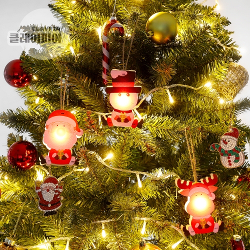 크리스마스 빨간코 무드등 LED 포함