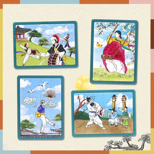 컬러링 민속놀이 빅 퍼즐_6종 택1