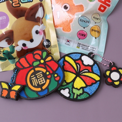 LED 원형 상시 주황 무드등 미니 만들기 재료 미니등 터치라이트 발광칩