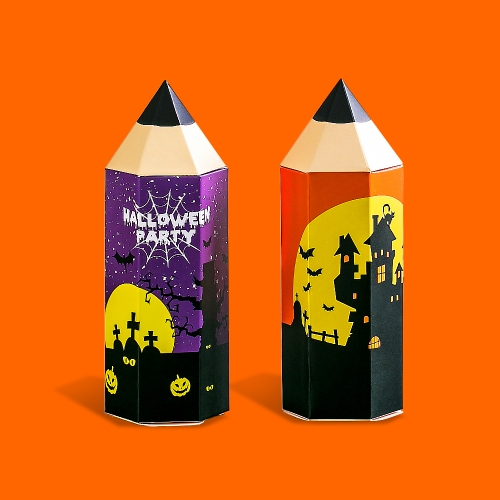 할로윈데이 연필 간식 + 무료라벨 구디백 유치원 어린이집 단체 선물