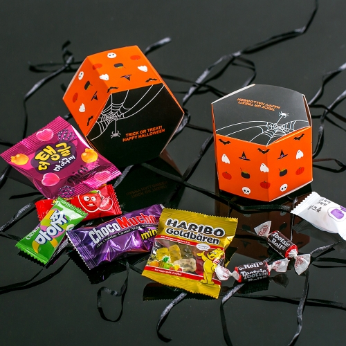 할로윈데이 미니 간식통 + 무료라벨 구디백 유치원 어린이집 단체 선물