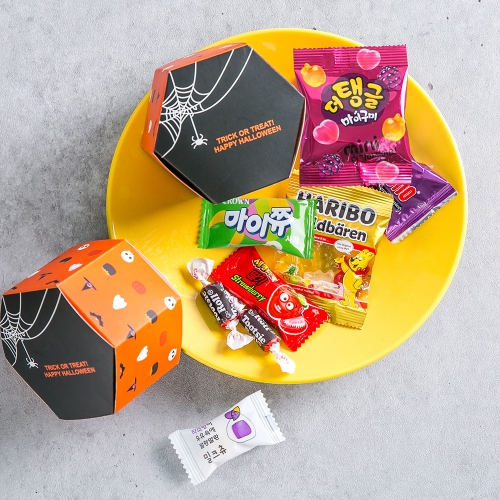 할로윈데이 미니 간식통 + 무료라벨 구디백 유치원 어린이집 단체 선물