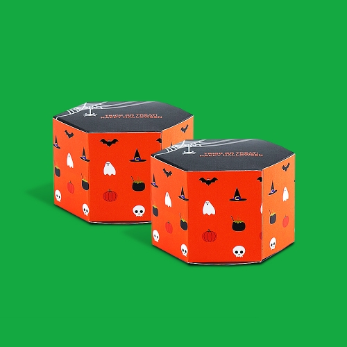 할로윈데이 미니 간식통 + 무료라벨 구디백 유치원 어린이집 단체 선물