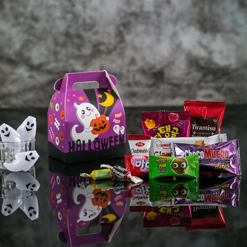 할로윈데이 큐티 유령 간식백 + 무료라벨 구디백 유치원 어린이집 단체 선물