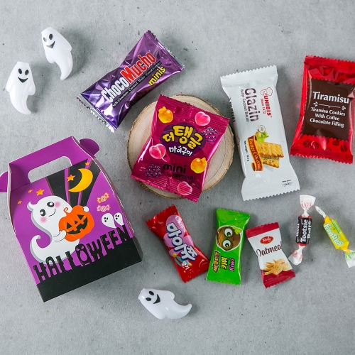 할로윈데이 큐티 유령 간식백 + 무료라벨 구디백 유치원 어린이집 단체 선물