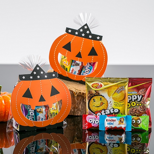 할로윈데이 스마일 호박간식 + 무료라벨 구디백 유치원 어린이집 단체 선물