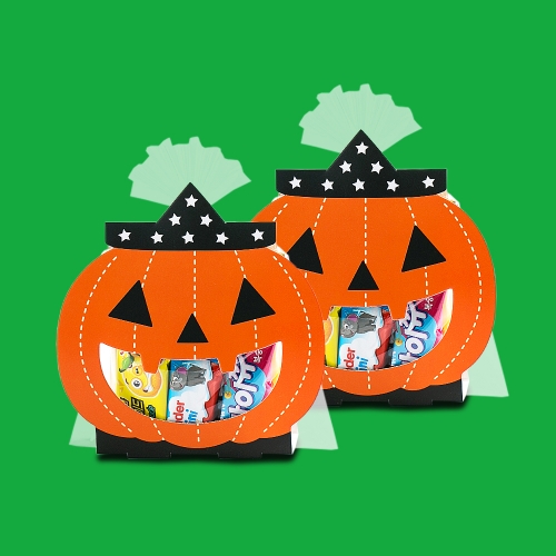 할로윈데이 스마일 호박간식 + 무료라벨 구디백 유치원 어린이집 단체 선물