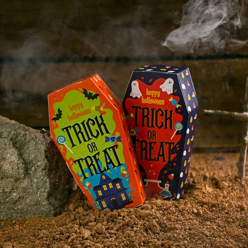 할로윈데이 퍼니 관모양 간식상자 + 무료라벨 구디백 유치원 어린이집 단체 선물