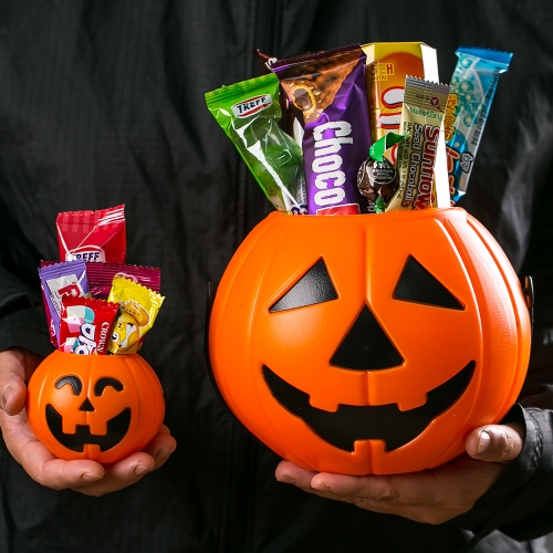 할로윈데이 특대형 호박바구니(100개 한정) + 무료라벨 구디백 유치원 어린이집 단체 선물