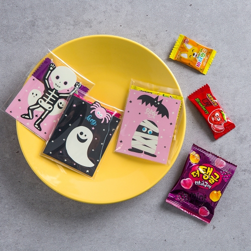 할로윈데이 꼬마 간식 (페이퍼) + 무료라벨 구디백 유치원 어린이집 단체 선물