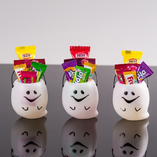 미니 유령 바구니 + 무료라벨 구디백 유치원 어린이집 단체 선물