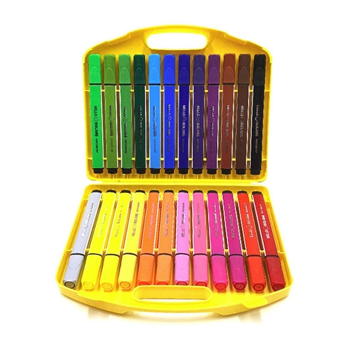 몰랑 케이스 24색 삼각 싸인펜 세트(7000원X3개)