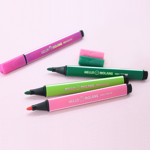 몰랑 케이스 24색 삼각 싸인펜 세트(7000원X3개)