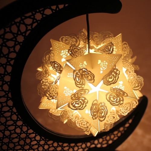 3D 종이 무드등 2종 DIY 페이퍼 커팅 거실 스탠드 LED 조명 만들기 인테리어