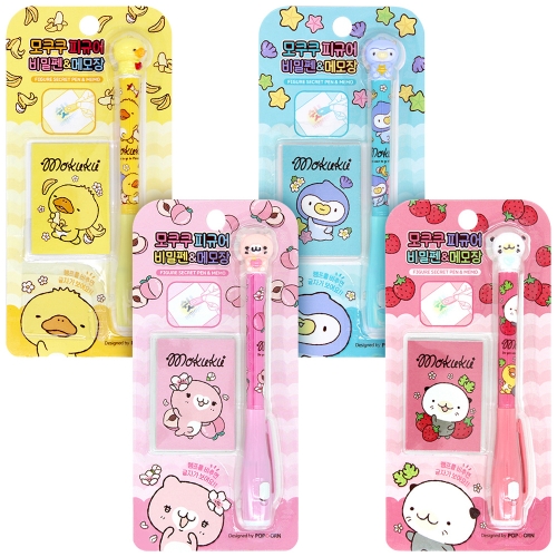 모쿠쿠 피규어 비밀펜 & 메모장(1000원X20개)