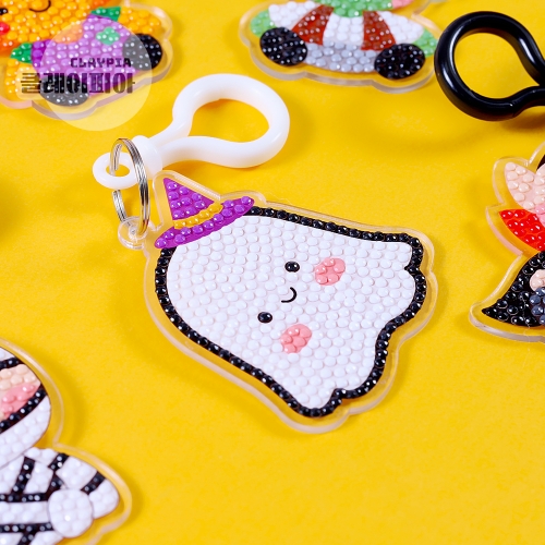 할로윈 보석십자수 키링 5종