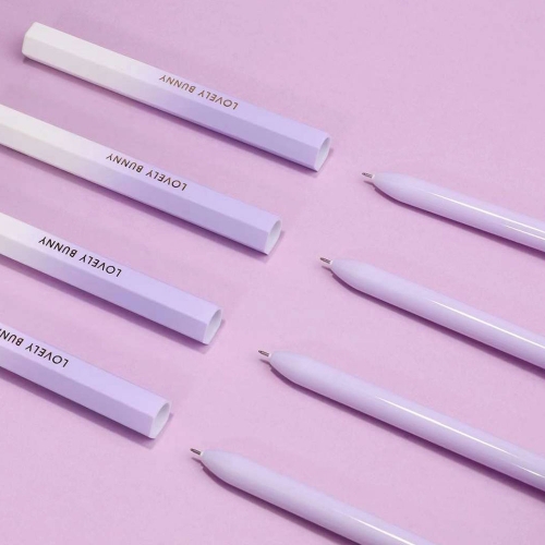 보라 토끼 중성펜(2500원X12개)