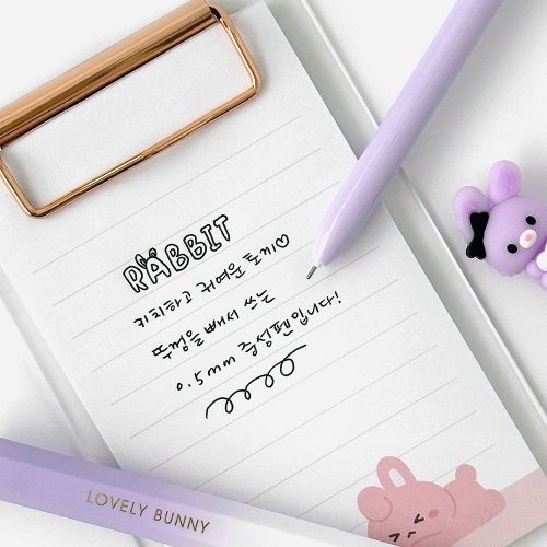 보라 토끼 중성펜(2500원X12개)