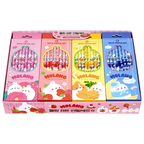 몰랑 8본 연필세트 6탄(2000원X20개)