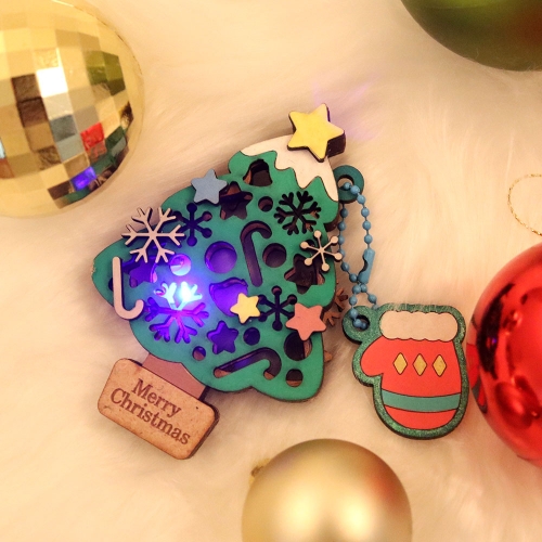 우드 DIY 무드등 크리스마스 산타 (촛불포함) MDF조립 키트