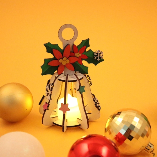 우드 DIY 무드등 크리스마스 벨 (촛불포함) MDF 조립 키트