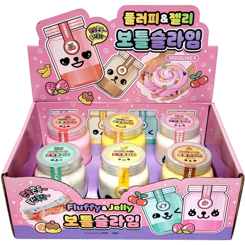 플러피 젤리 보틀슬라임(3000원X6개)
