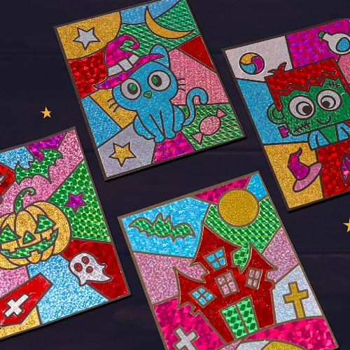 할로윈 포일아트 4종