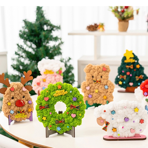 289 크리스마스 털실 액자만들기