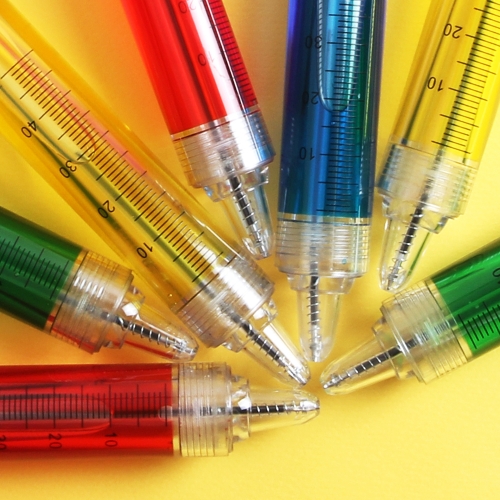 대왕주사기볼펜 부드러운 펜 수능 선물 합격응원 필기구