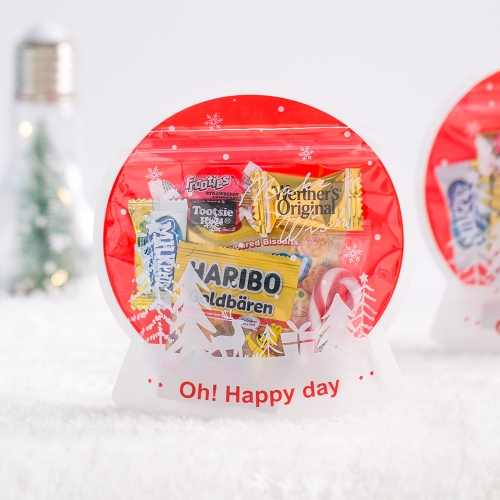 겨울 크리스마스 선물 스노우볼 간식 구디백 + 무료라벨 유치원 어린이집 단체 선물