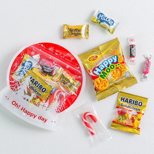 겨울 크리스마스 선물 스노우볼 간식 구디백 + 무료라벨 유치원 어린이집 단체 선물