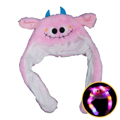 LED 할로윈 귀 움직이는 호박 유령 모자 코스튬 분장 소품 머리띠