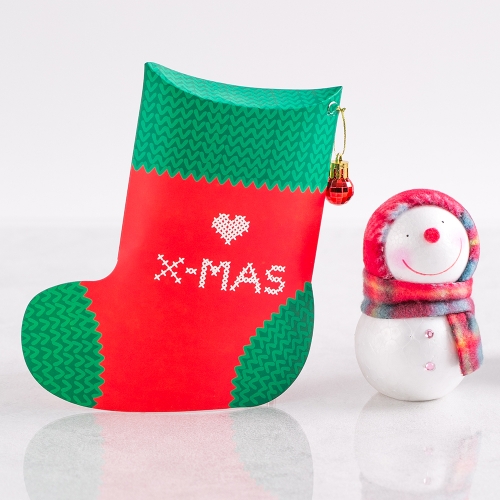 겨울 크리스마스 선물 포근한 양말 간식 구디백 + 무료라벨 유치원 어린이집 단체 선물