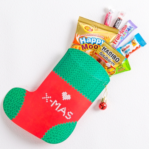 겨울 크리스마스 선물 포근한 양말 간식 구디백 + 무료라벨 유치원 어린이집 단체 선물