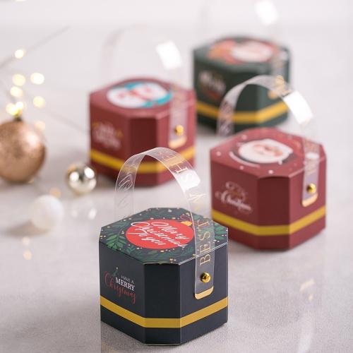 겨울 크리스마스 선물 럭셔리 손잡이 간식 구디백 + 무료라벨 유치원 어린이집 단체 선물