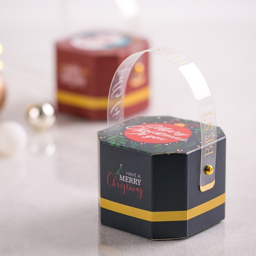 겨울 크리스마스 선물 럭셔리 손잡이 간식 구디백 + 무료라벨 유치원 어린이집 단체 선물