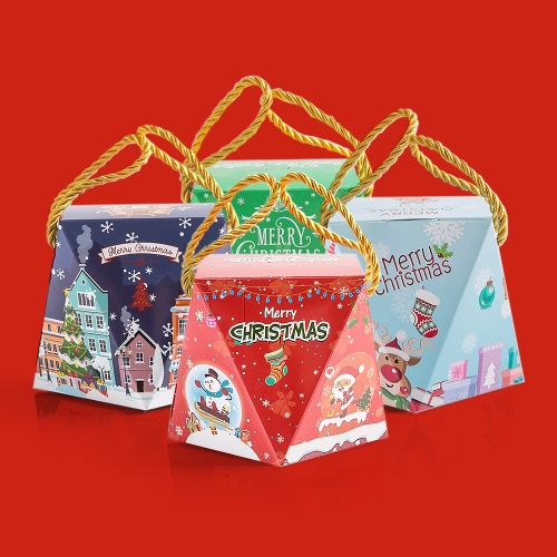 겨울 크리스마스 선물 블링블링 손잡이 간식 구디백 + 무료라벨 유치원 어린이집 단체 선물