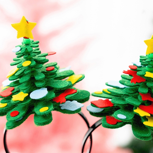 291 크리스마스 펠트 트리 머리띠만들기