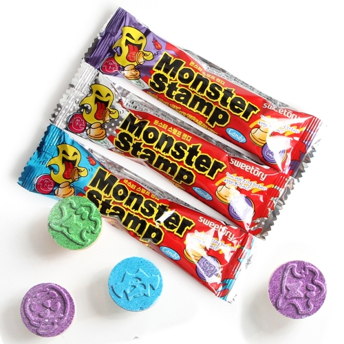 할로윈사탕 몬스터스탬프캔디 70개세트