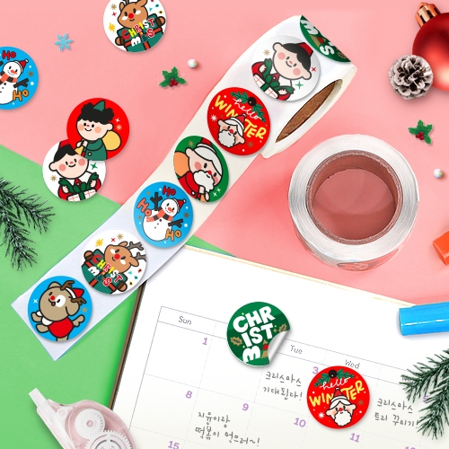 [하하당] 해피 크리스마스 롤 스티커