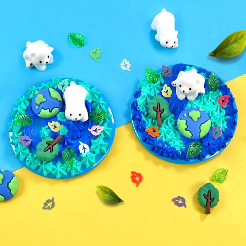 [하하당] 지구야 사랑해 데코덴 손거울