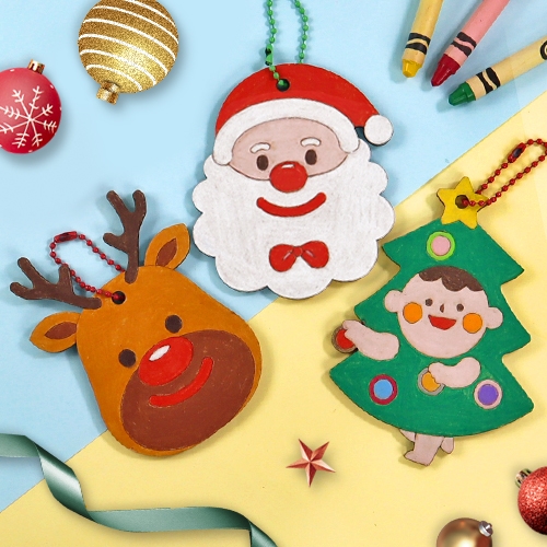 [하하당] 크리스마스 안전거울 팬시우드 (8종 택1)