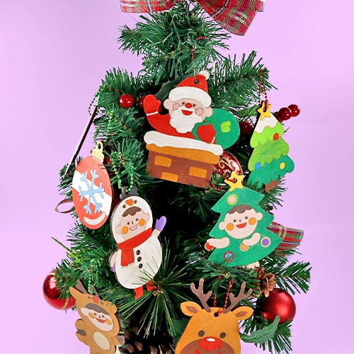 [하하당] 크리스마스 안전거울 팬시우드 (8종 택1)