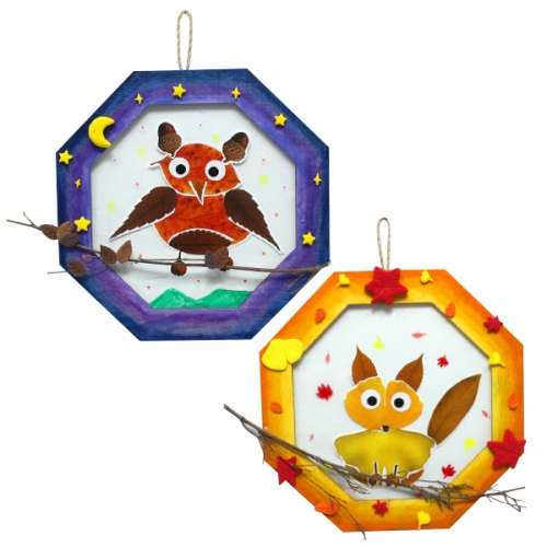 가을 스티커 리스 4종