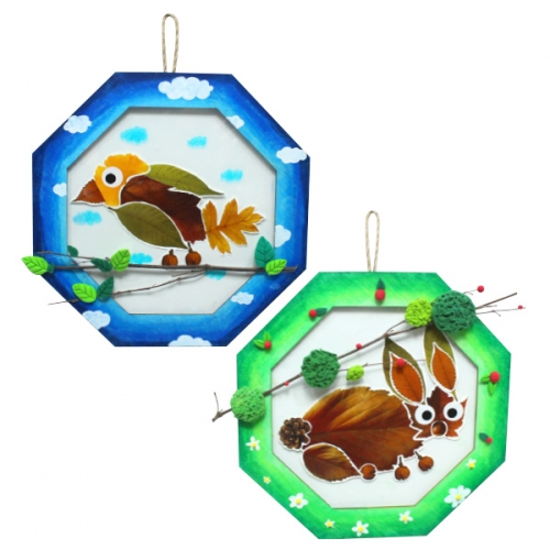가을 스티커 리스 4종