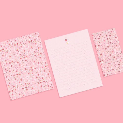 [FL-114] 향기로운 속삭임 편지지 (4종 1세트)