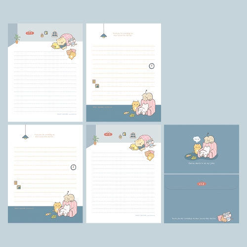 [FL-115-4] 밍꼬 편지지