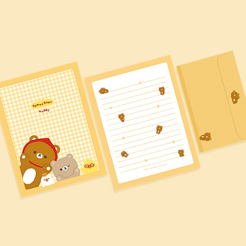 [FL-116-1] 고무고무 버디 편지지