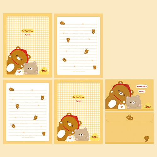 [FL-116-1] 고무고무 버디 편지지